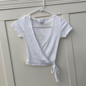 Topshop Wrap Tie Tee